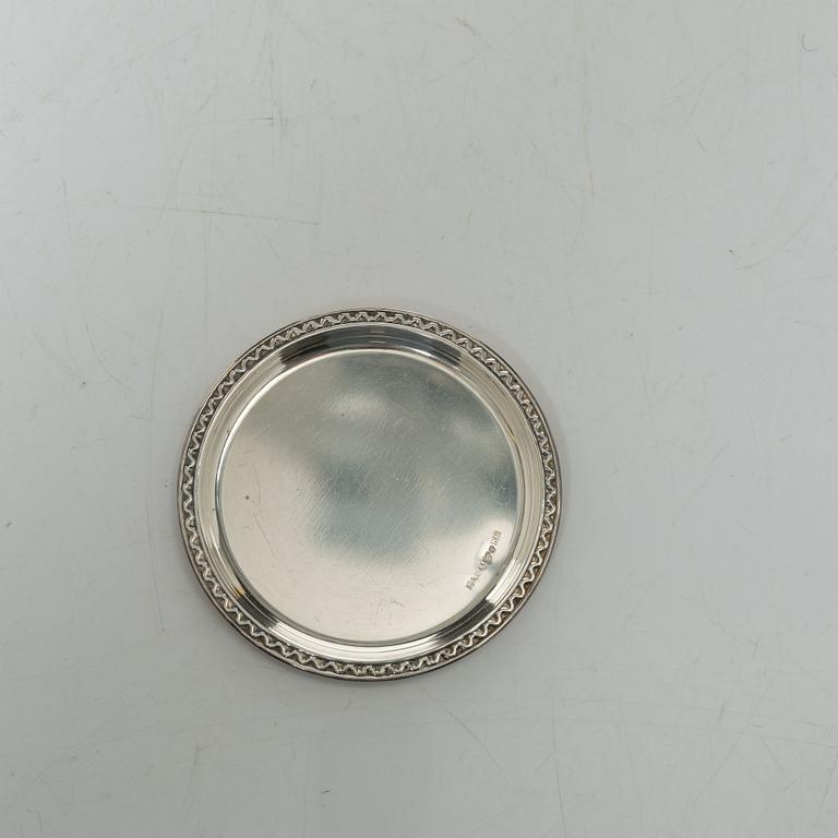 A set of twelve Swedish silver coasters, marks of GAB, Stockholm 1962-1962.