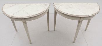 VÄGGBORD, 1 par, 1800-tal.