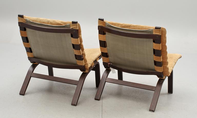 FÅTÖLJER, ett par. Farstrup, Danmark, 1970-tal.