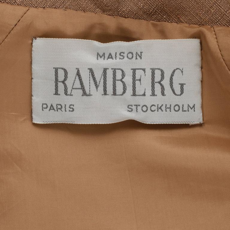 MAISON RAMBERG, a coat and dress, from the 1960s.