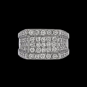 1161. RING, briljantslipade diamanter tot. ca 2.80 ct.