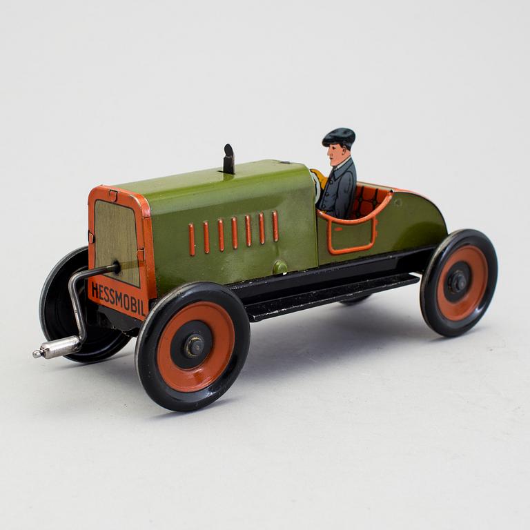 A tinplate Hessmobil by Johan Leonard Hess, Germany, ca 1930.