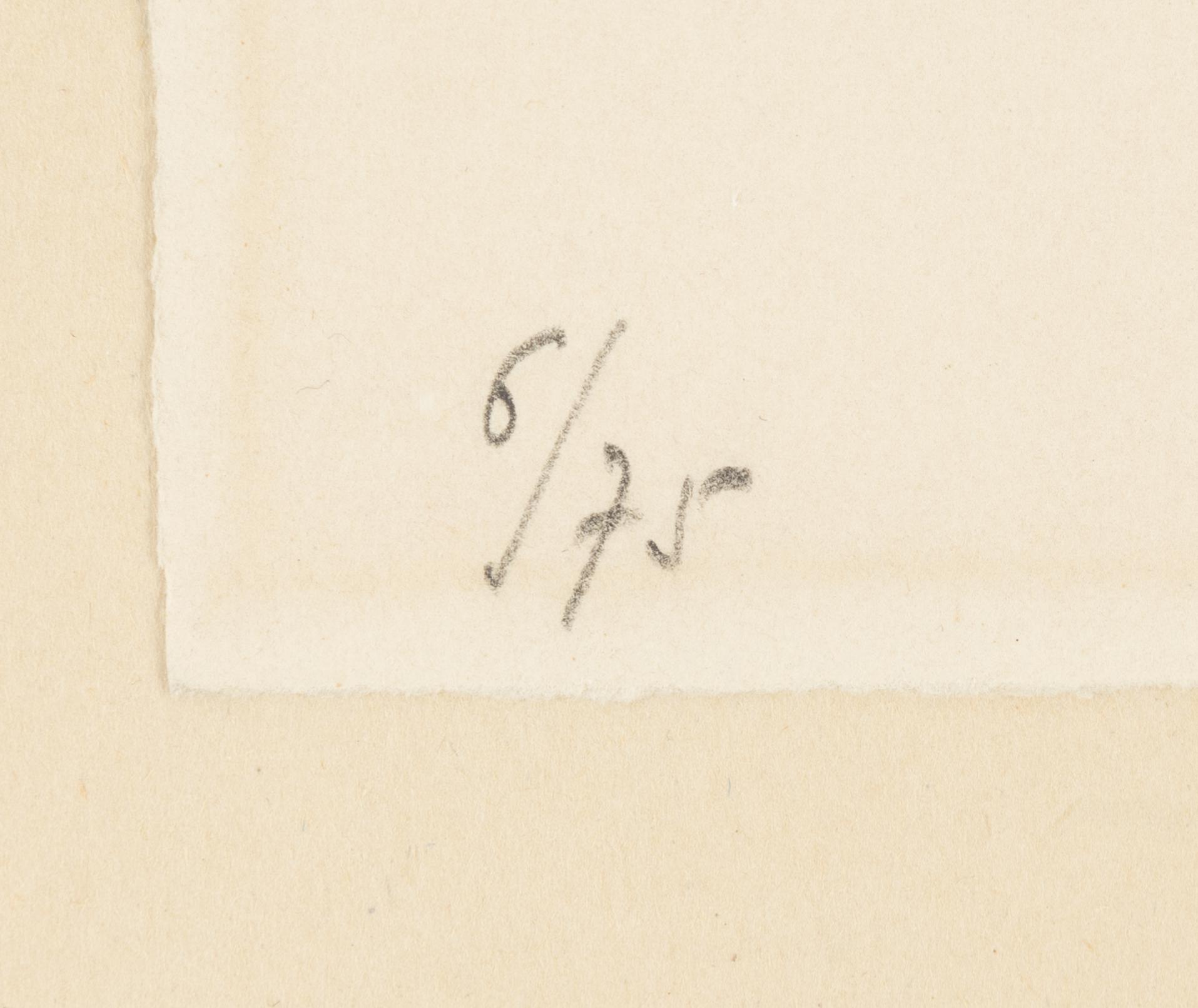 Marc Chagall, lithograph, signed and numbered 6/75.