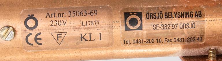 A Jonas Bohlin Star 3 copper ceiling pendant Örsjö belysning.