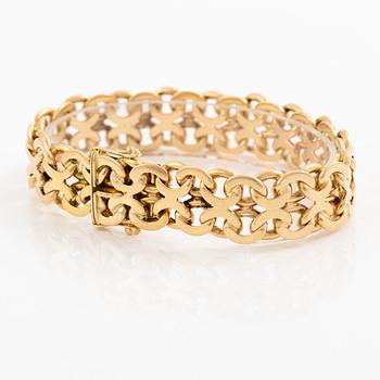 Armband 18K guld, X-länk.