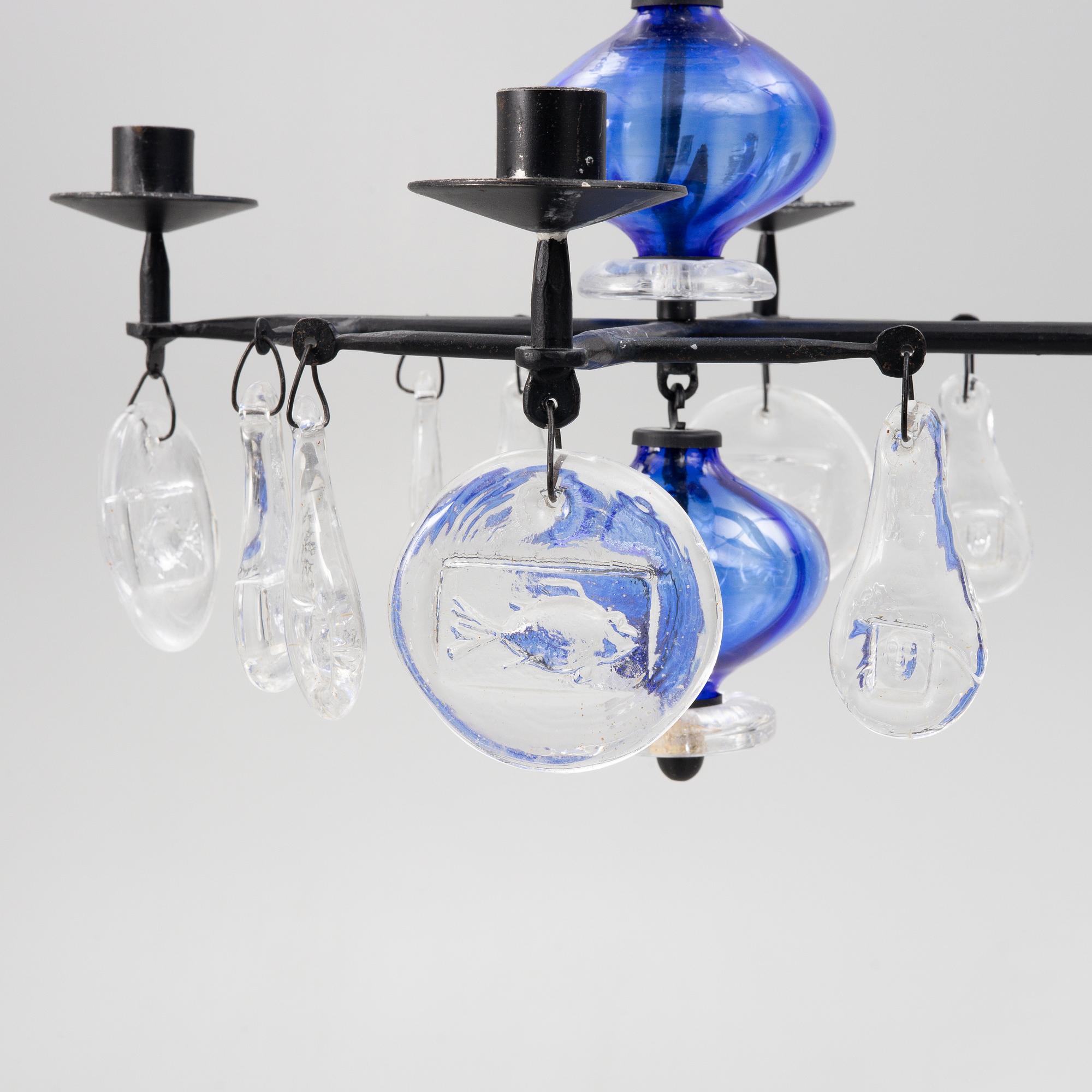 Erik Höglund, a chandelier, Boda Smide.
