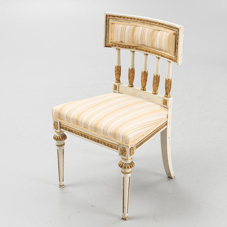 A set of four late Gustavian-style chairs, circa 1900.