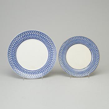 SERVISDELAR, 51 delar, flintgods, "Washington", Rörstrand, 1900-talets början.