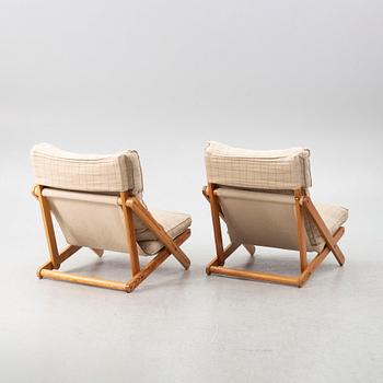 Gillis Lundgren, A pair of  'Idre' lounge chairs, Ikea second half of the 20th century.