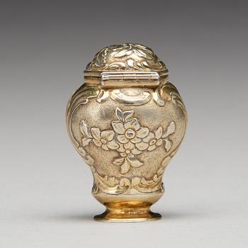 Otto Henrik Sjöberg, luktdosa, silver, Falun 1764. Rokoko.