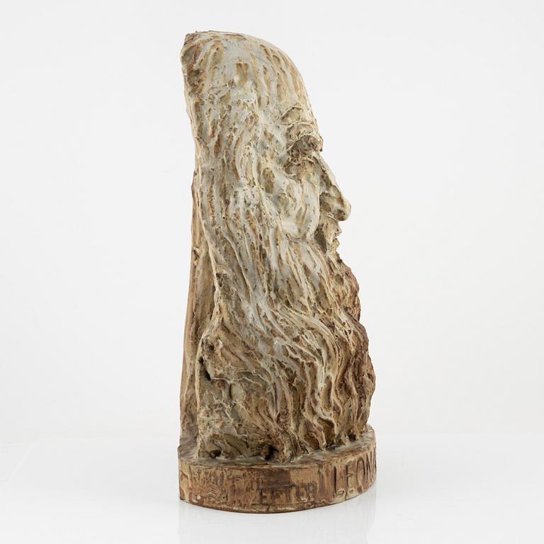 Michael Schilkin, 'Leonardo da Vinci', a stoneware sculpture, Royal Copenhagen, Denmark 1947.