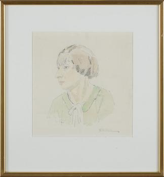 Carl Wilhelmson · CARL WILHELMSON, akvarell, sterbhusstämplad à tergo.