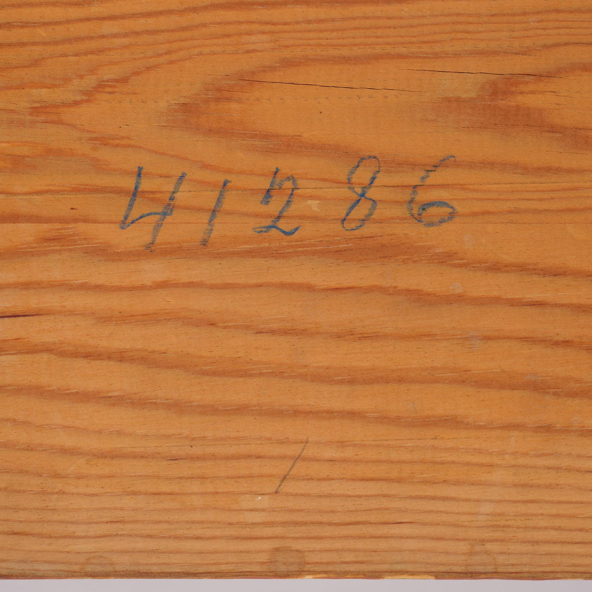 Axel Einar Hjorth, a stained pine "Värmdö" side table, Nordiska Kompaniet, 1930s.