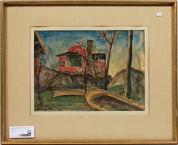 EINAR FORSETH, gouache, sign o dat 1929.