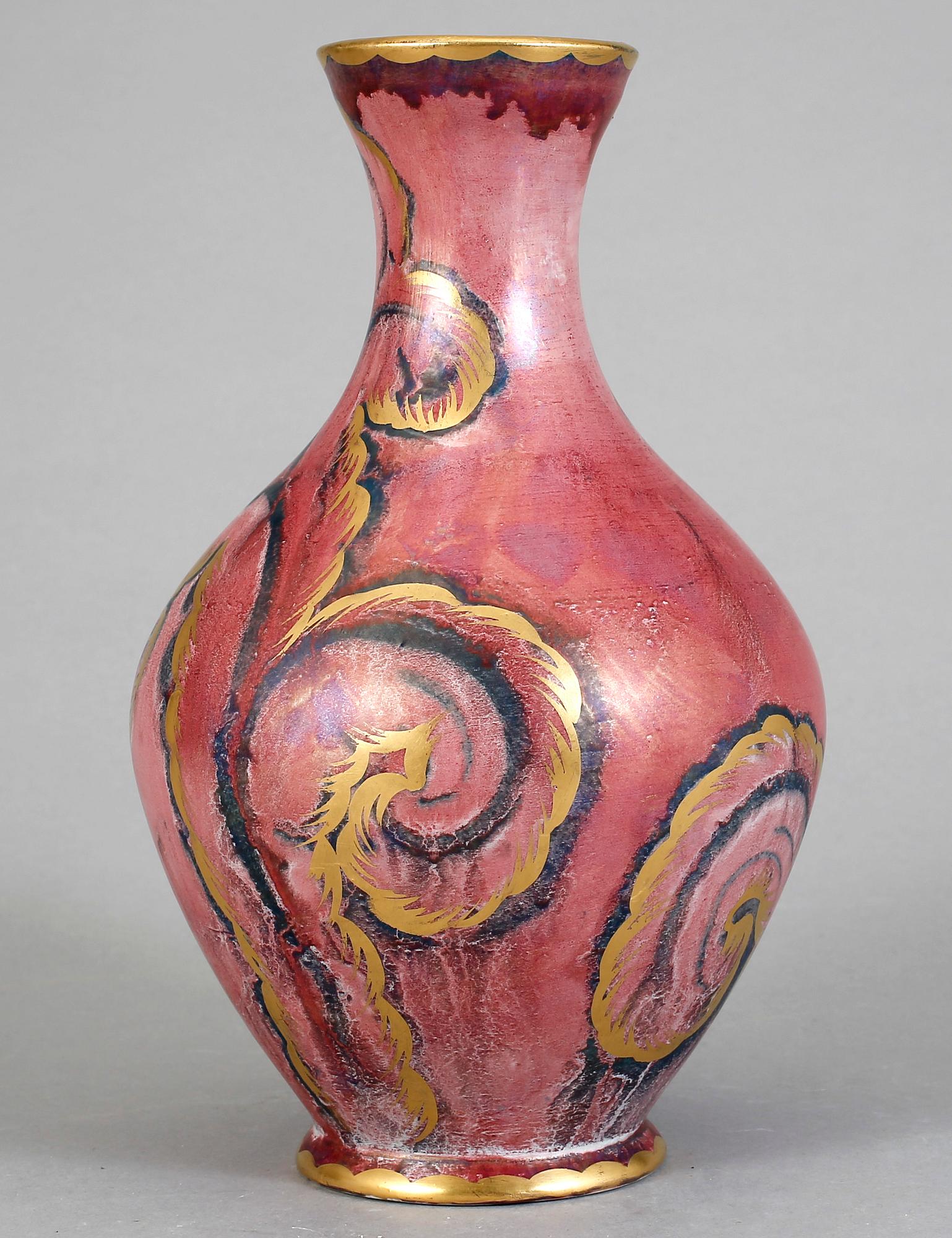 VAS, stengods, jugend, Josef Ekberg, Gustavsberg. 1927.