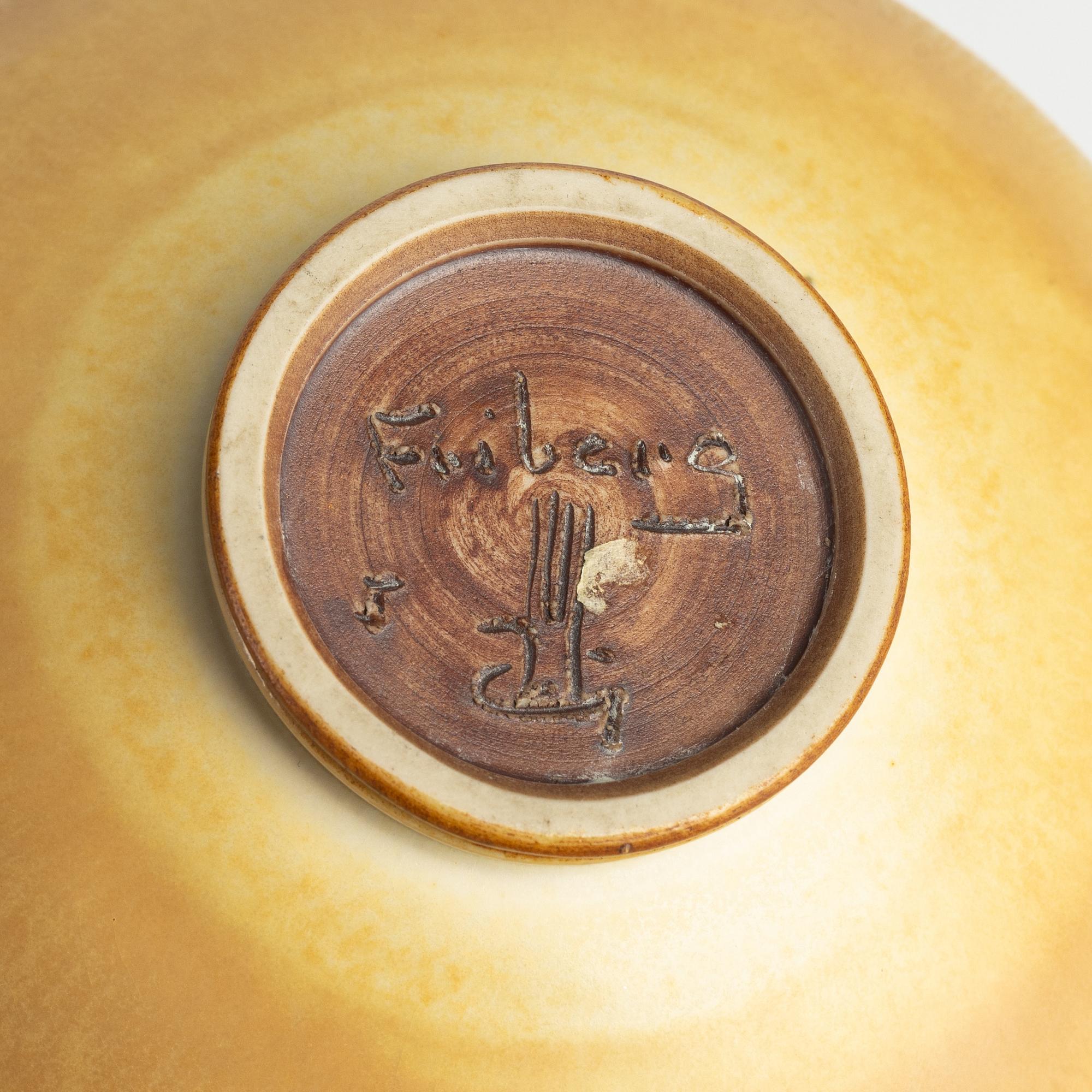 Berndt Friberg, a stoneware vase, Gustavsberg studio, Sweden 1968.