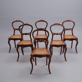 STOLAR, 6 st, rokokostil, 1800-talets slut.