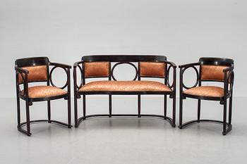 SOFFGRUPP, 2+1, märkt; Thonet.