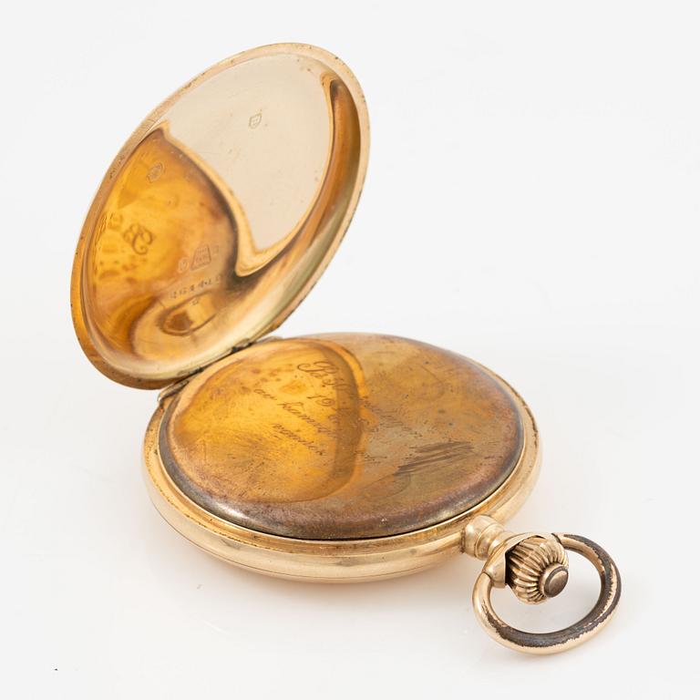 Pocket watch, Savonett, 14K gold, 53 mm.