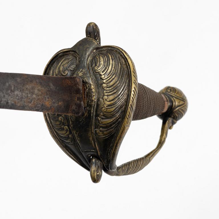 Sword, Rococo style, likely late 18th century.