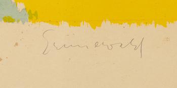 Isaac Grünewald, lithograph in colours, signed 8/200.