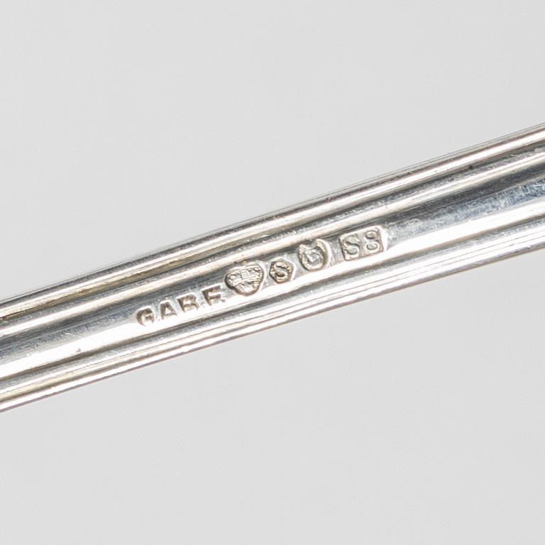 Casket with a cutlery service, approximately 218 pieces, silver, model "Adlerstråhle", GAB, 1917.