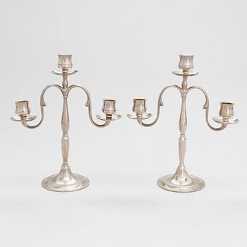 Paavo Tynell, a pair of '8005' 1920/30's candelabrum for Taito.