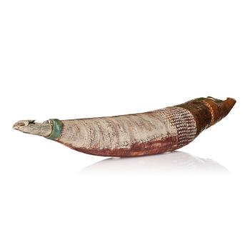 126. Bengt Berglund, a stoneware sculpture of a resting figure, Gustavsbergs Studio 1960s-70s.