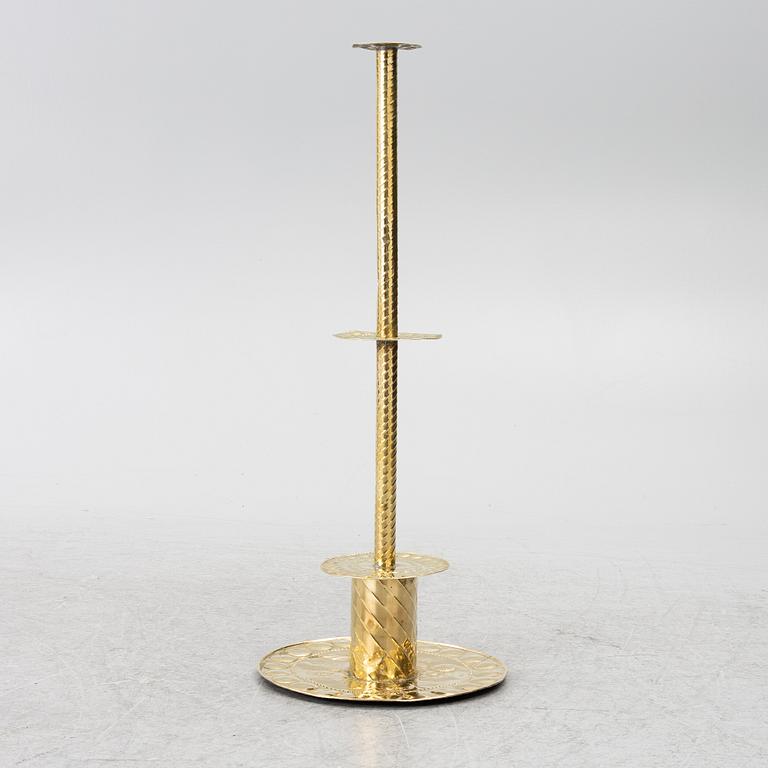 Golvljusstake, barockstil, omkring 1900.