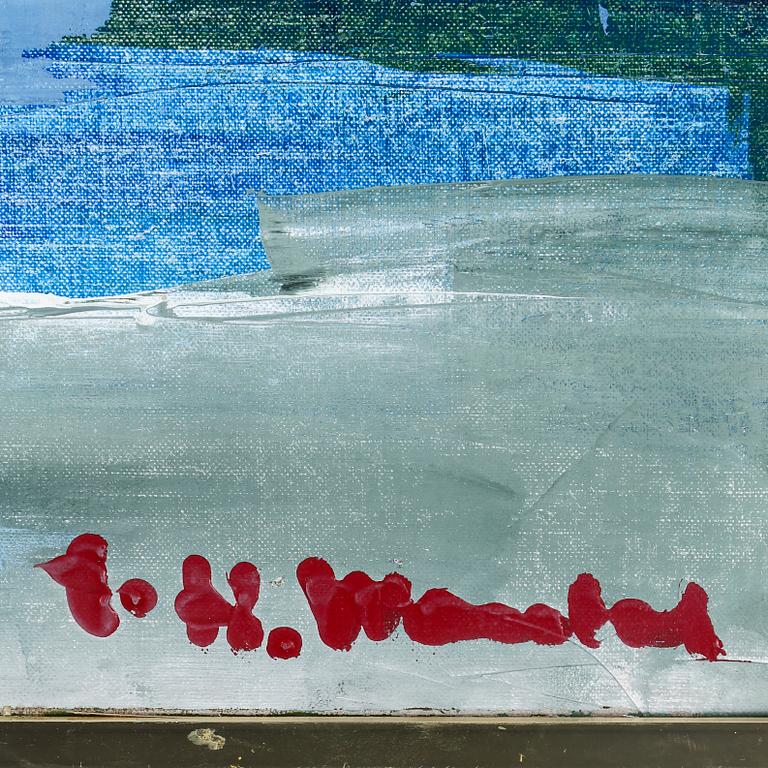 HELMUT MANTEL, oil on canvas, signed.