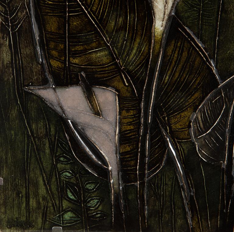 Rut Bryk, seinäreliefi, signeerattu BRYK.