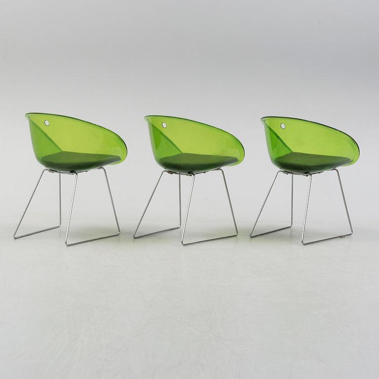 Three 'Gliss' chairs, Pedrali, Italy, end of the 20th century.