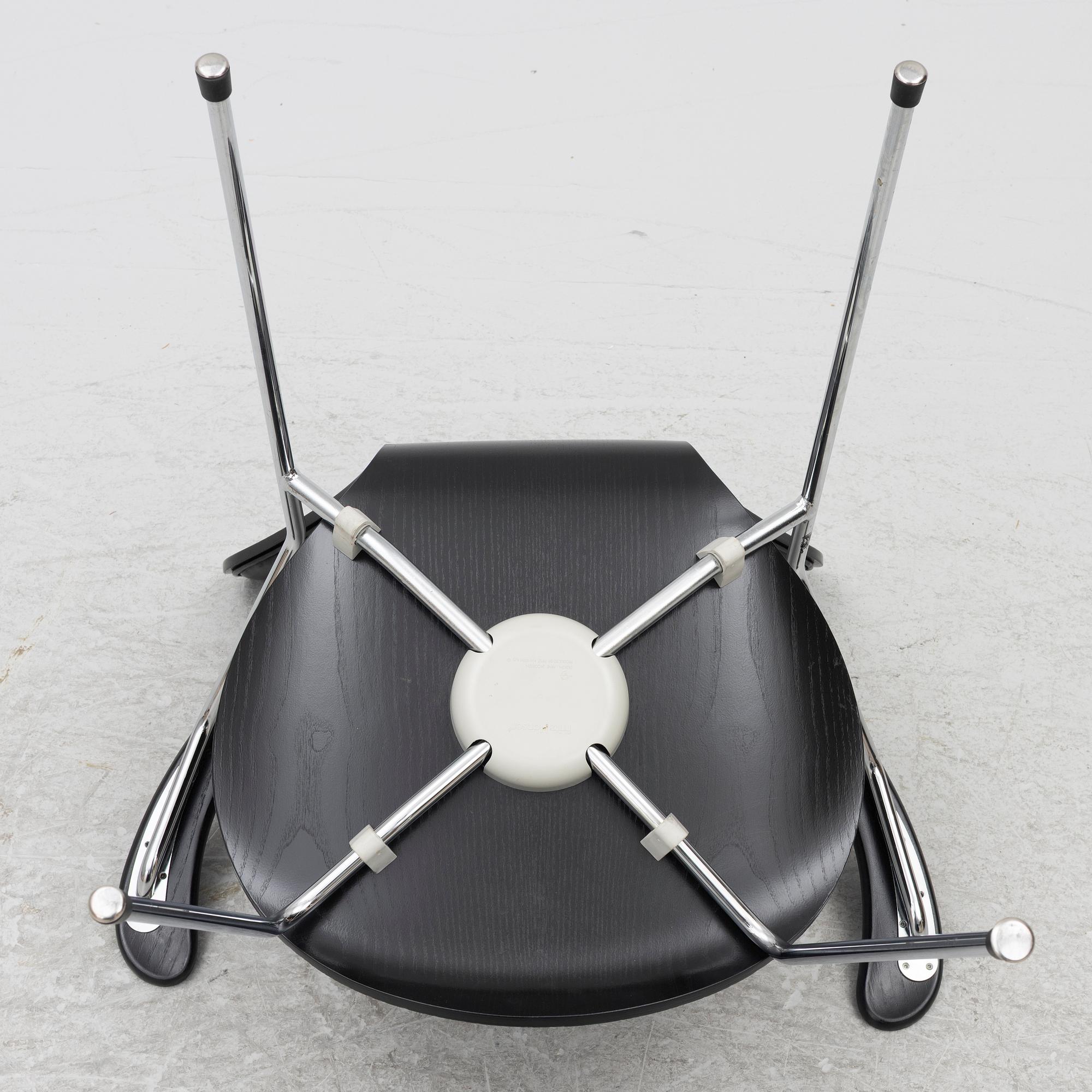 Arne Jacobsen, Armchairs, 4 pcs, "The Seven", Fritz Hansen, Denmark, 2006.