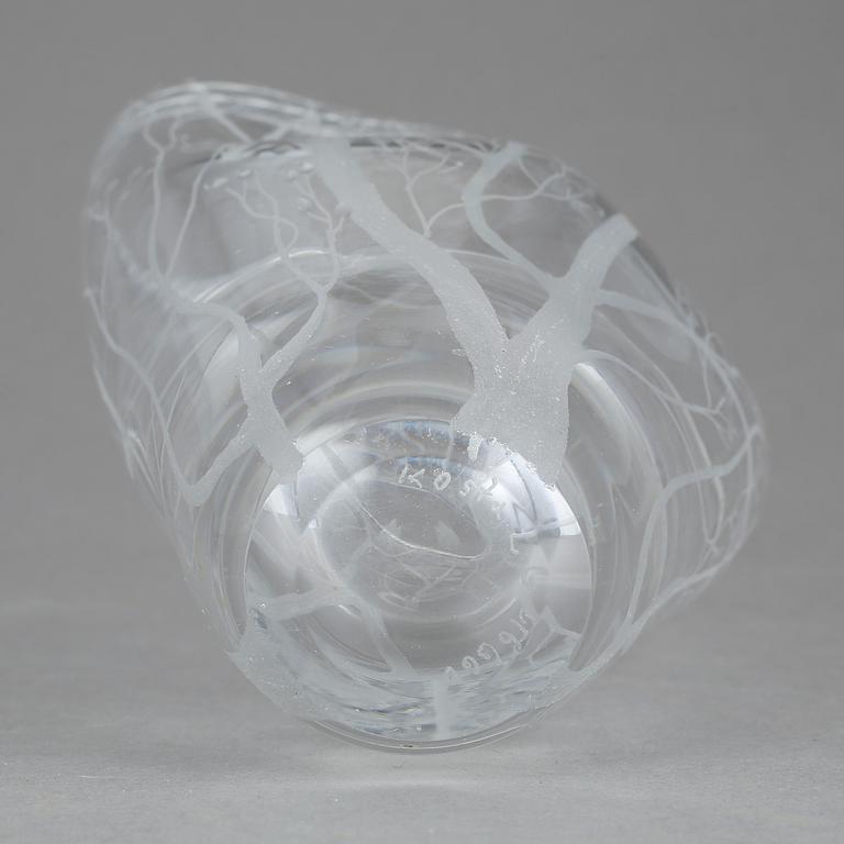 VAS, glas, Vicke Lindstrand Kosta, 1960/70-tal.