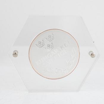 Medalj, silver, Ätten Bernadotte, 1000 gram.