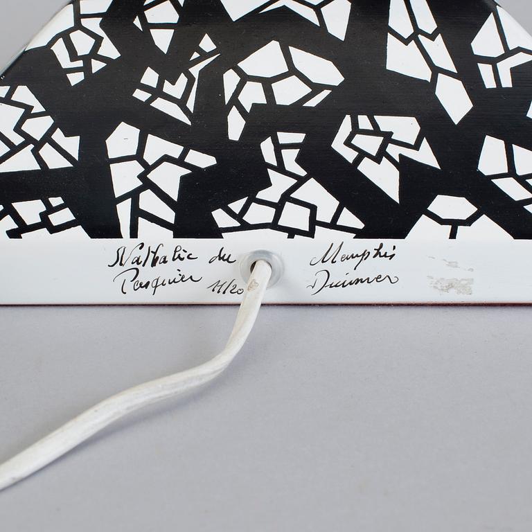 NATHALIE DU PASQUIER, bordslampa, "Drimmer Table Lamp", Memphisgruppen, signerad samt numrerad 11/200.