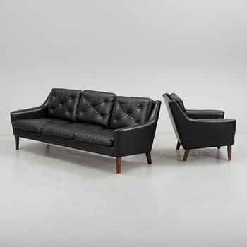 SOFFA OCH FÅTÖLJ, Dux, 1950-/60-tal.