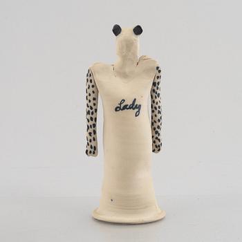 Ulrica Hydman-Vallien, skulptur, stengods, "Lady".