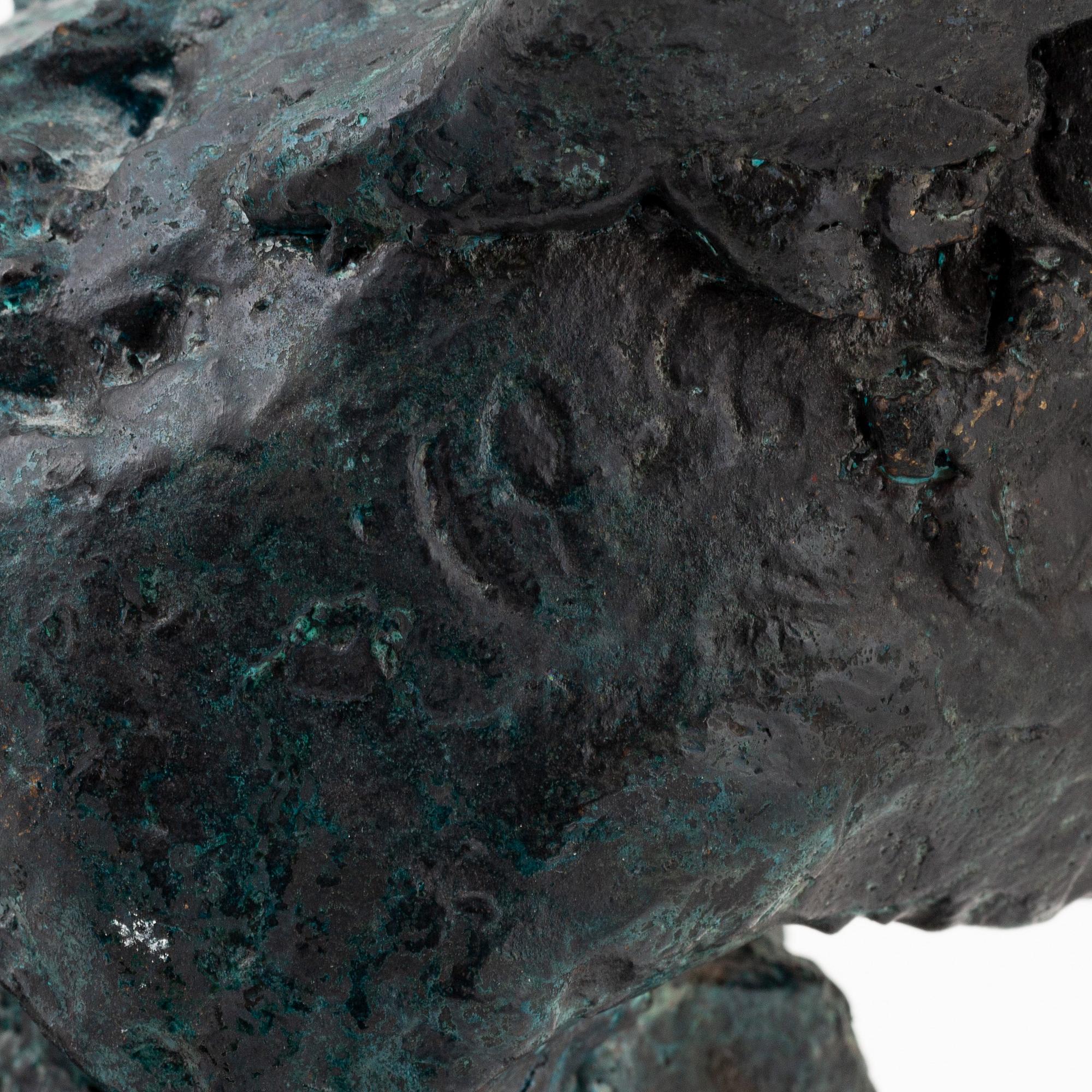 Claes Hake, a bronze sculpture, signed.