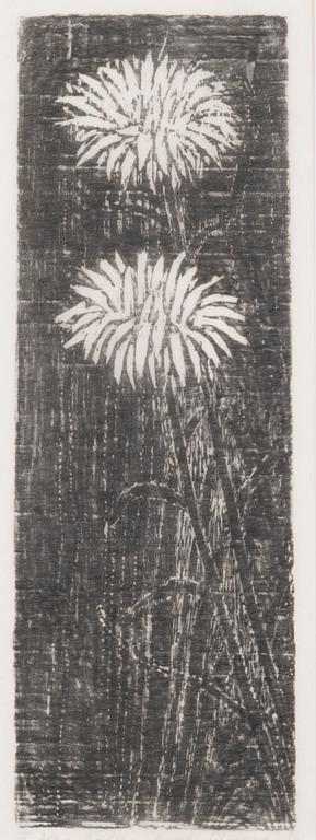 HILKKA SILVEKOSKI, 2 kpl puupiirroksia, signeeratut ja päivätyt -52/-56.