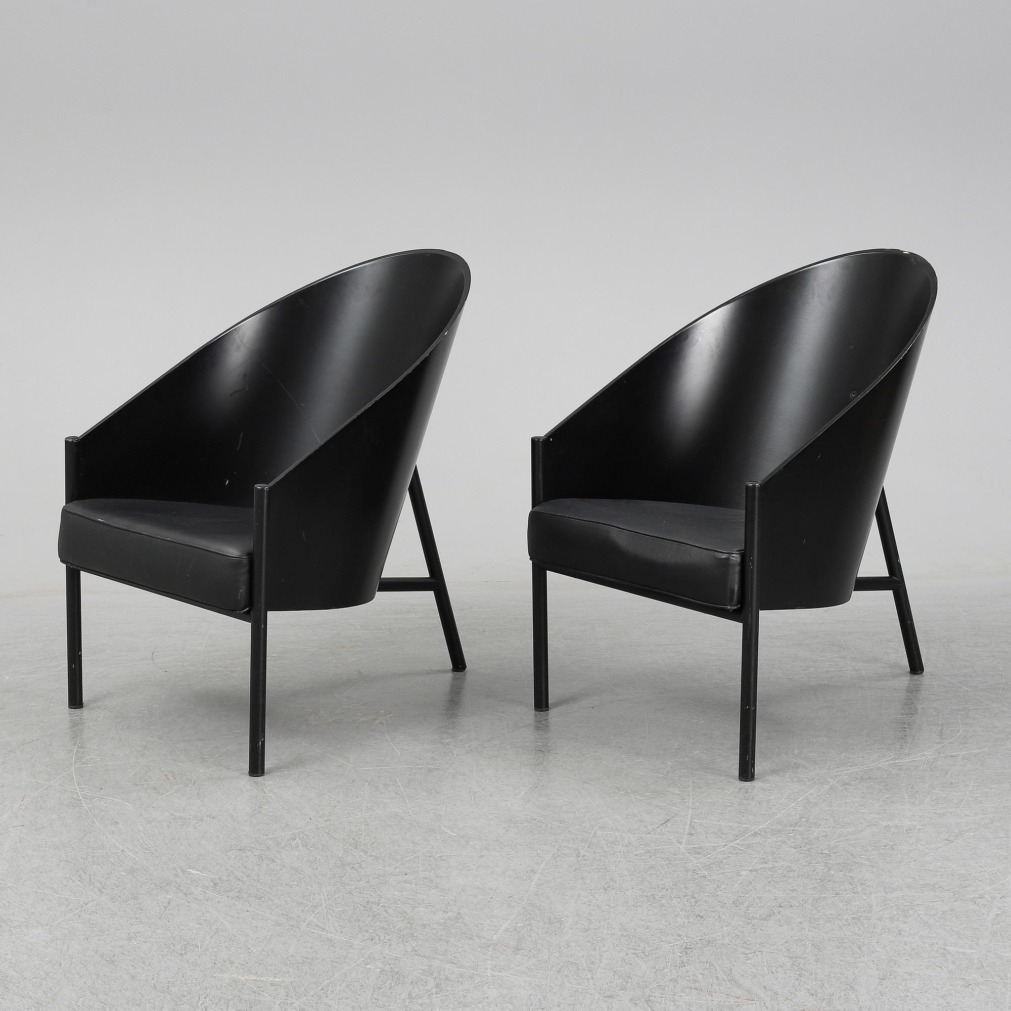PHILIPPE STARCK, a pair of 'Costes' armchairs, Aleph, Driade, Italy.