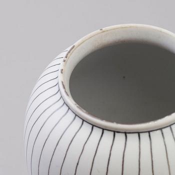 STIG LINDBERG, three stoneware vases from Gustavsberg.