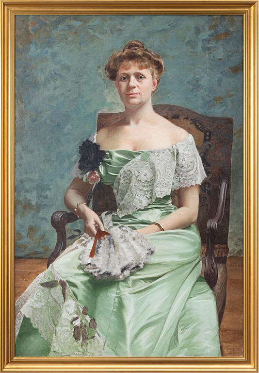 Nils Forsberg d y, Portrait of a lady, reportedly Countess Cassel.