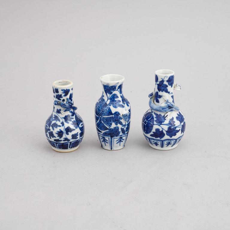Parti porslin, 9 delar, Kina, Qingdynastin, 1700-tal, 1800-tal, samt 1900-tal.