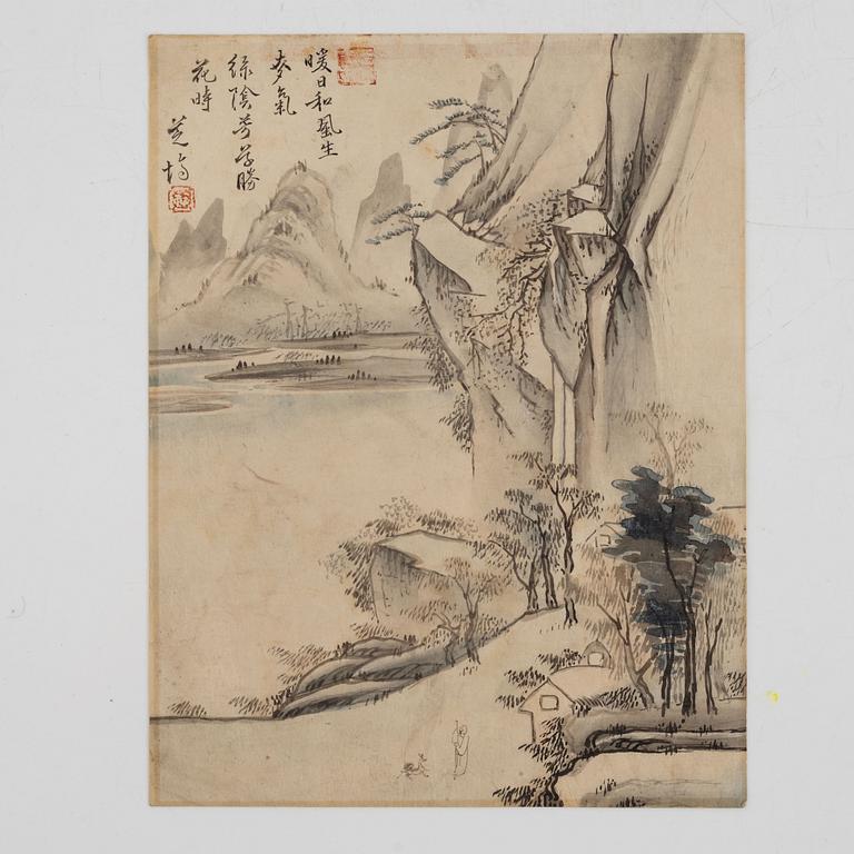 Unidentified artist, Mountainscape, Qing dynasty.