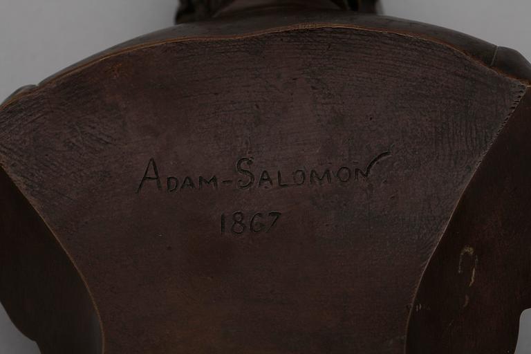 ANTONY SAMUEL ADAM-SALOMON, skulptur, brons, sign o dat 1867 i godset.