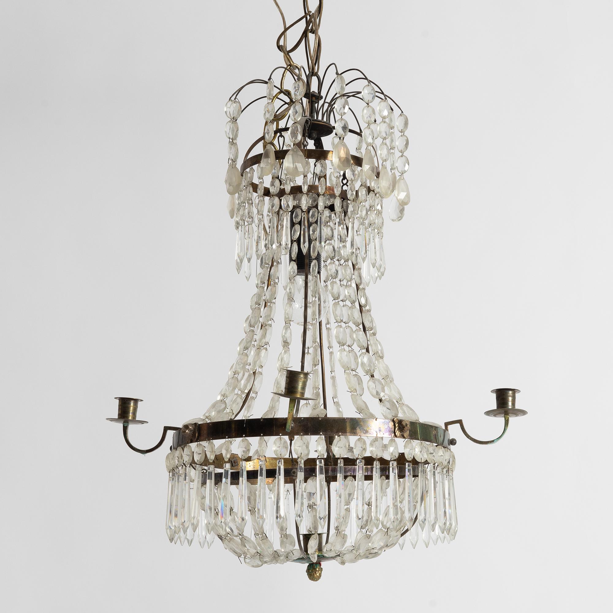 Ljuskrona, gustaviansk stil, 1900-tal.