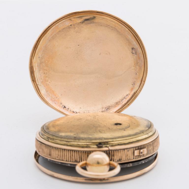 Pocket Watch, marked "BREGUET", turn of the century 1800, ca 52 mm..