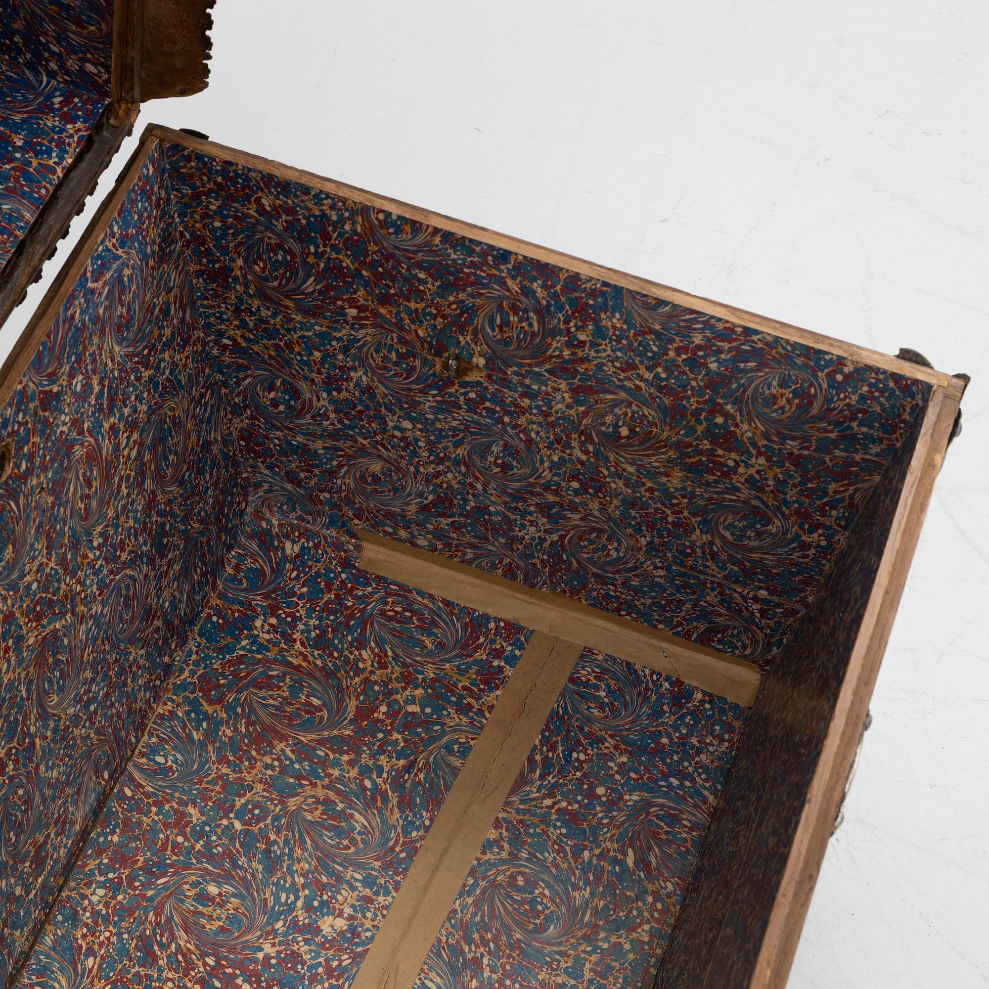 A Swedish baroque chest, circa 1700.