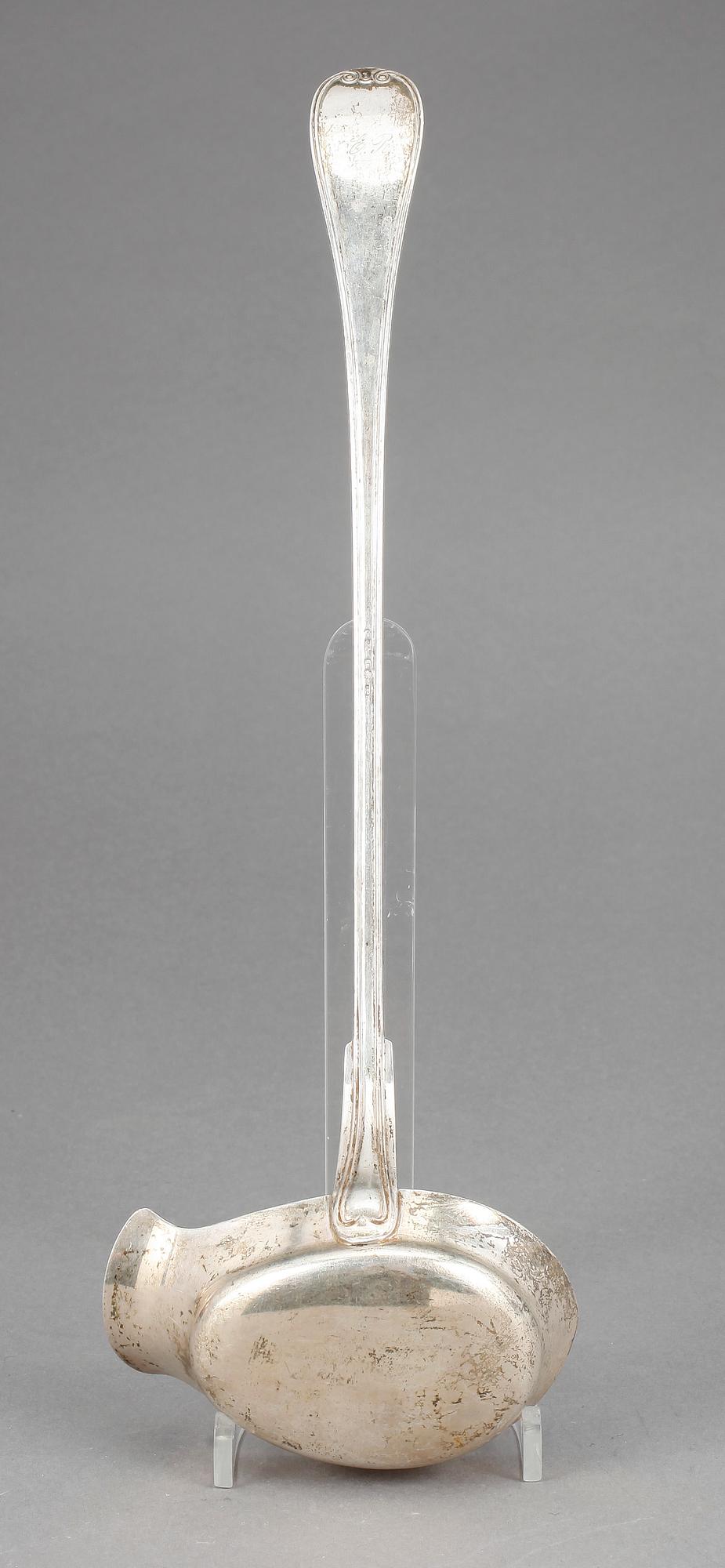 SOPPSLEV, silver, GAB, Stockholm, 1897. Vikt ca 250g.